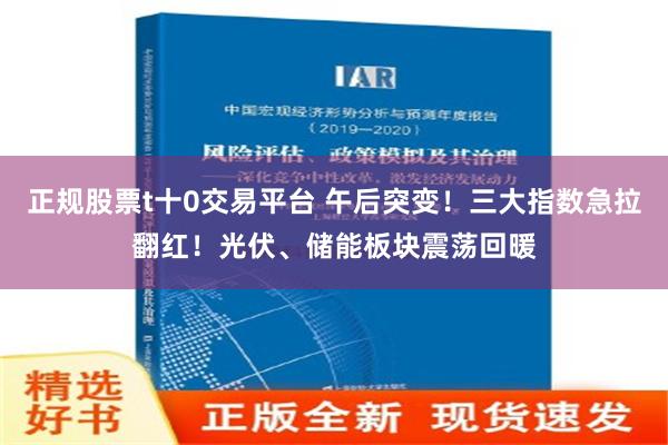 正规股票t十0交易平台 午后突变！三大指数急拉翻红！光伏、储能板块震荡回暖