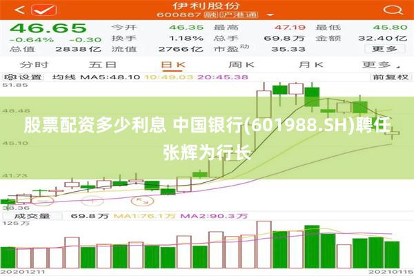 股票配资多少利息 中国银行(601988.SH)聘任张辉为行长